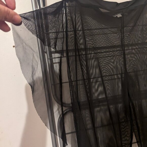 Black mesh pants with side details NWT - Picture 4 of 5